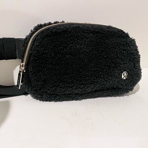 lululemon athletica Black Sherpa Crossbody Bag